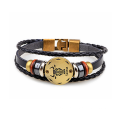 Bracelet en céramique de bénéfice de santé de 2015 bijoux, bracelet en céramique de Gallstone noir d&#39;amants d&#39;horoscope brésilien